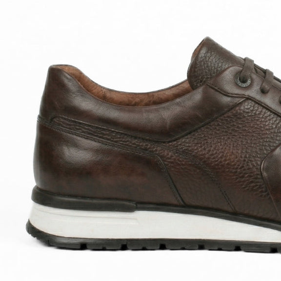 Matteo Eleganza – Sneaker Cuir Marron