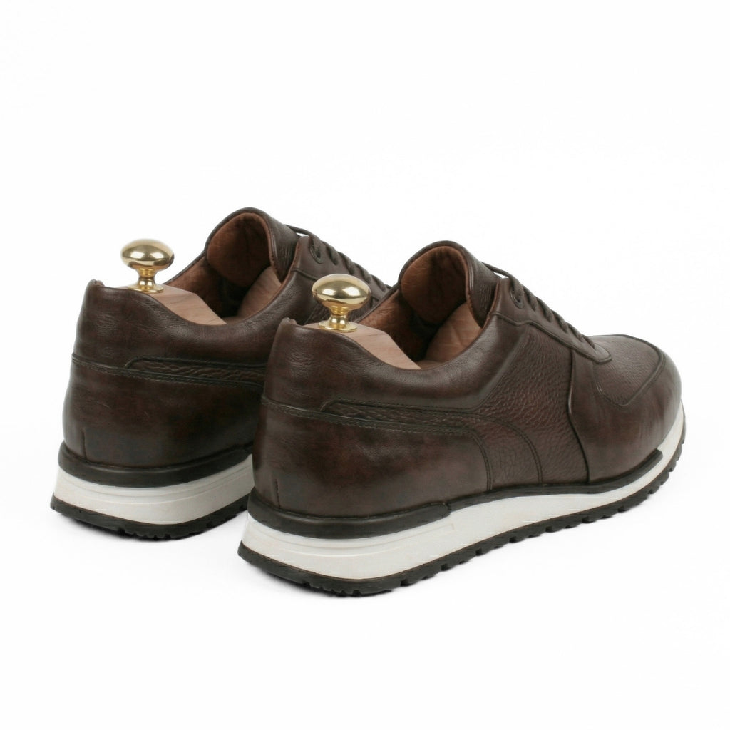 Matteo Eleganza – Sneaker Cuir Marron