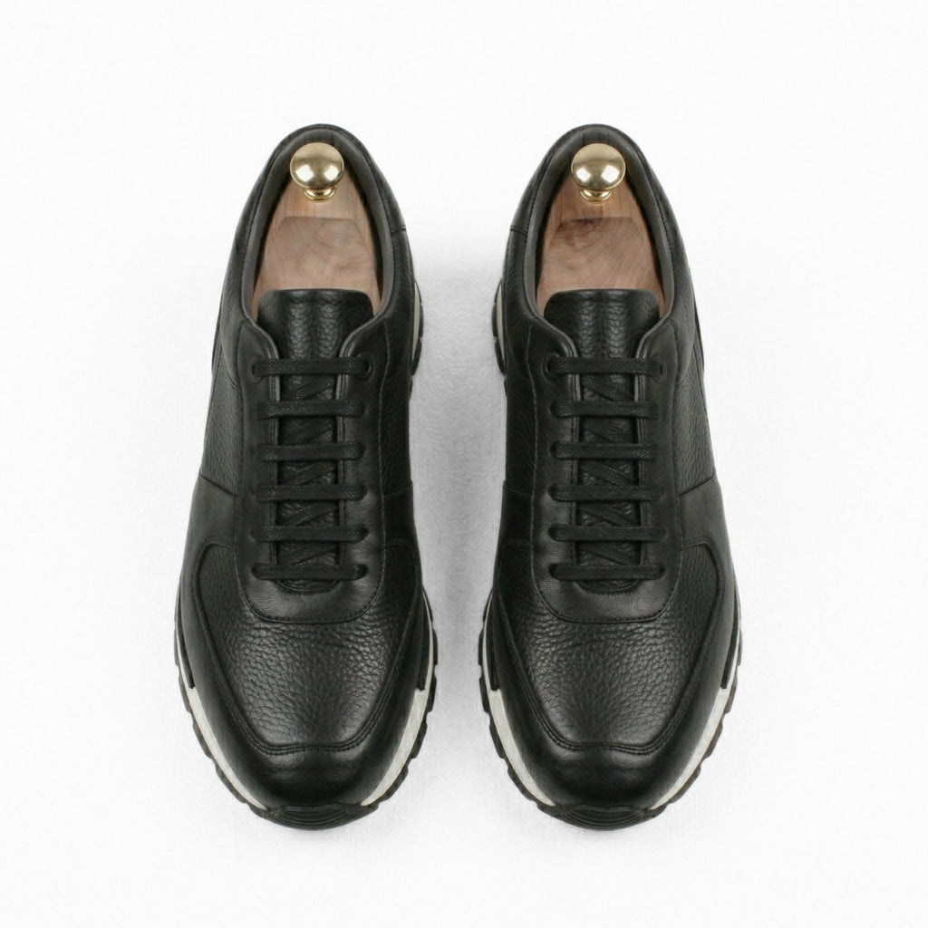 Matteo Eleganza – Sneaker Cuir Noir