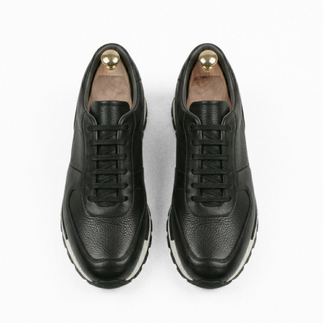 Matteo Eleganza – Sneaker Cuir Noir