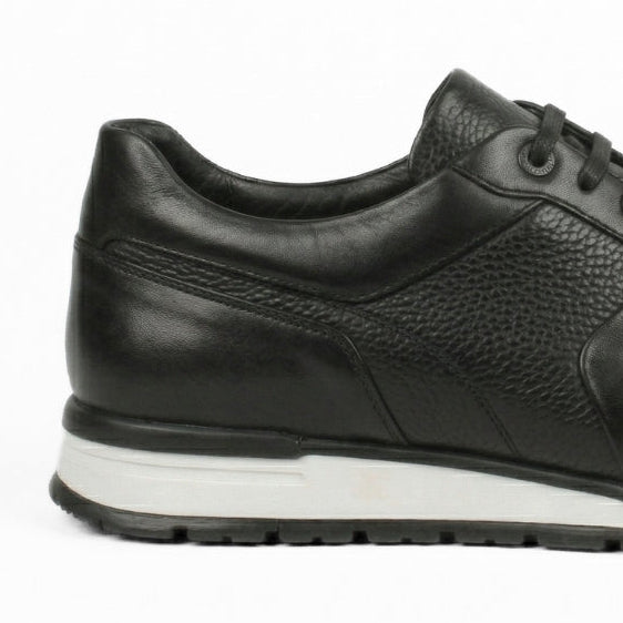 Matteo Eleganza – Sneaker Cuir Noir