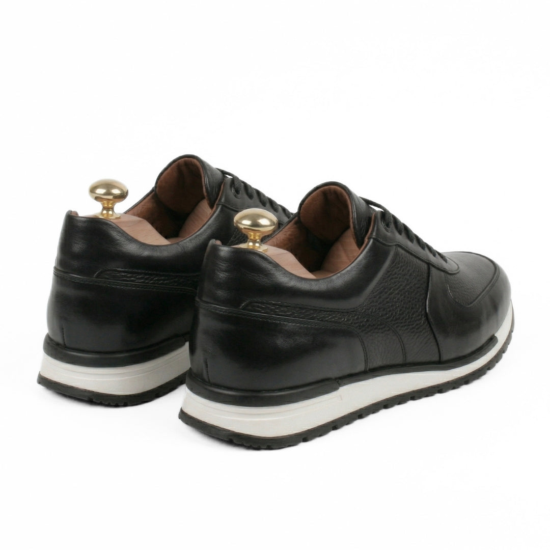 Matteo Eleganza – Sneaker Cuir Noir