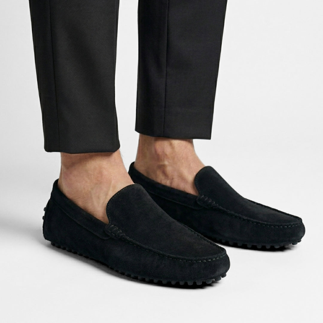 Riviera Sero – Mocassin Daim Noir