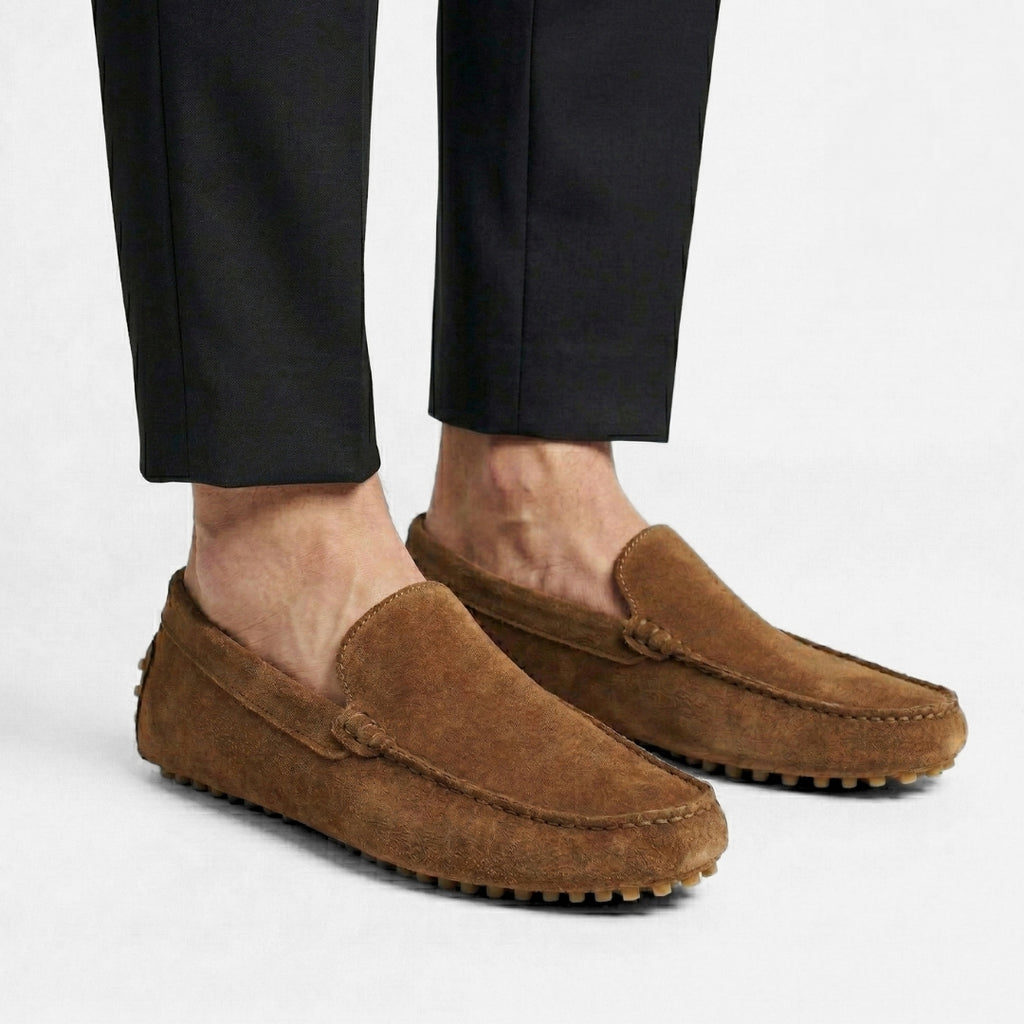 Riviera Sero – Mocassin Daim Marron