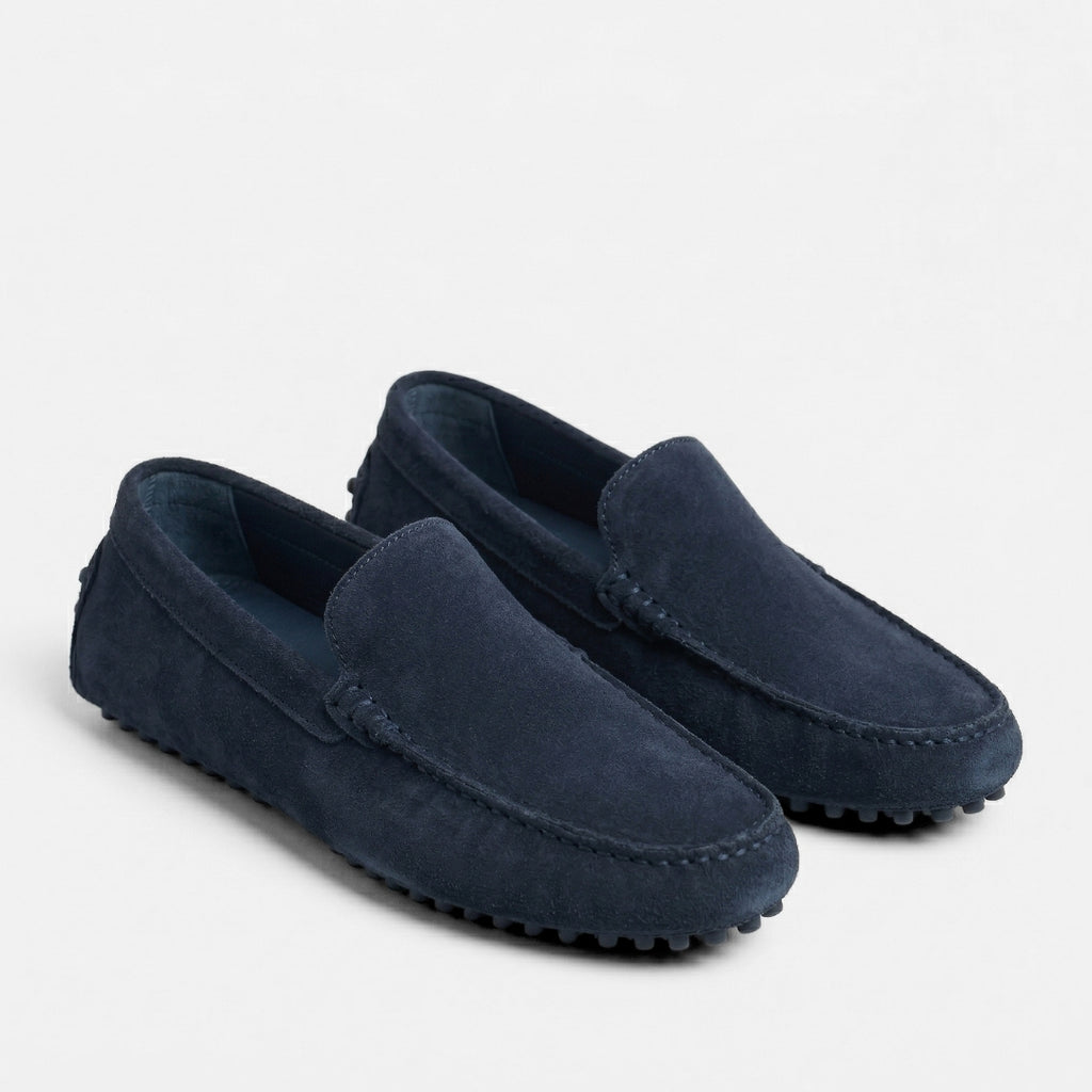 Riviera Sero – Mocassin Daim Bleumarrin