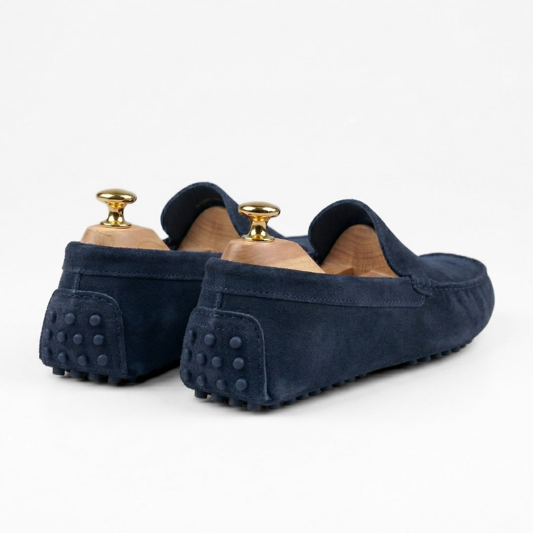Riviera Sero – Mocassin Daim Bleumarrin