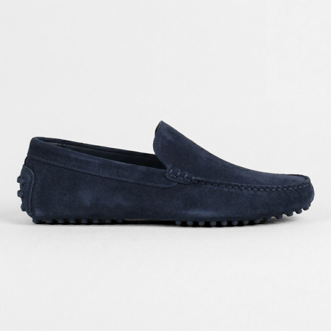 Riviera Sero – Mocassin Daim Bleumarrin