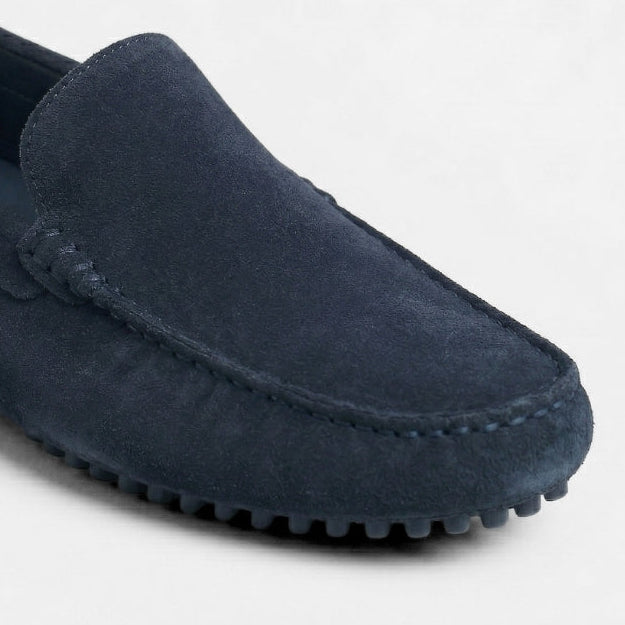Riviera Sero – Mocassin Daim Bleumarrin