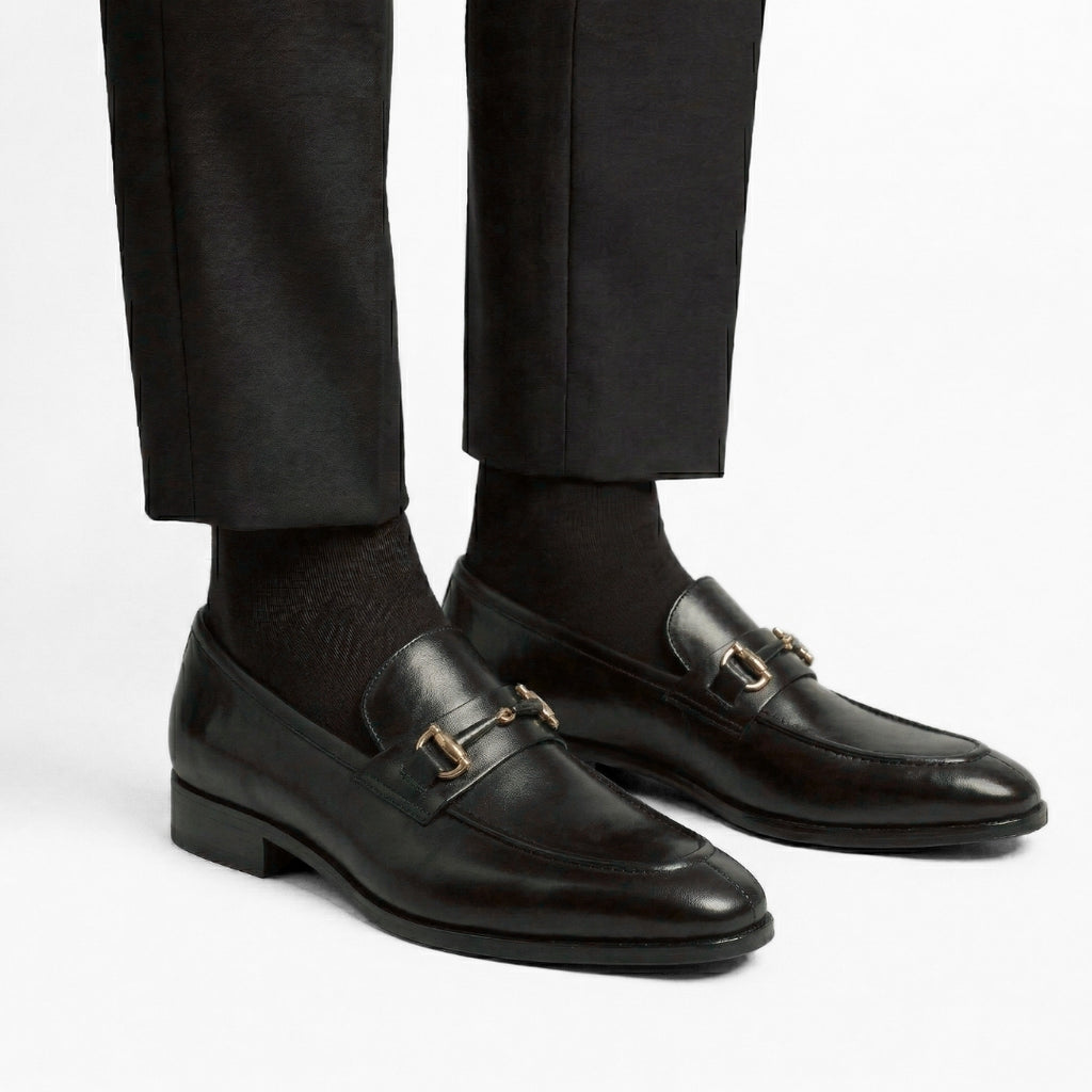 Govani Nobile – Mocassin Cuir Noir
