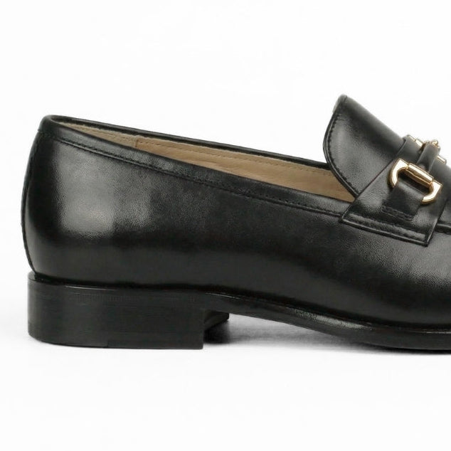 Govani Nobile – Mocassin Cuir Noir