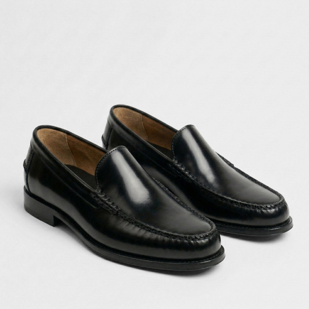 Luca Classico – Mocassin Cuir Noir