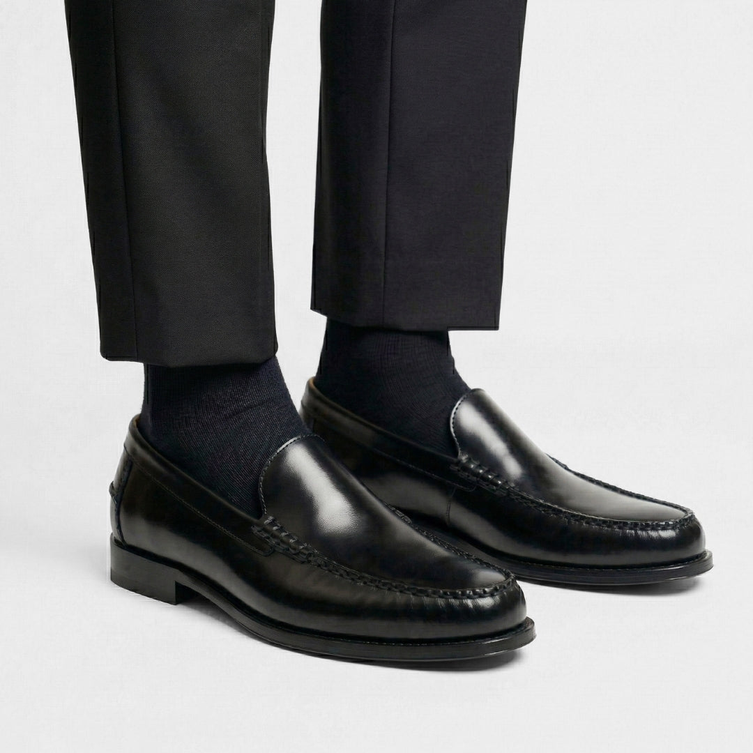 Luca Classico – Mocassin Cuir Noir