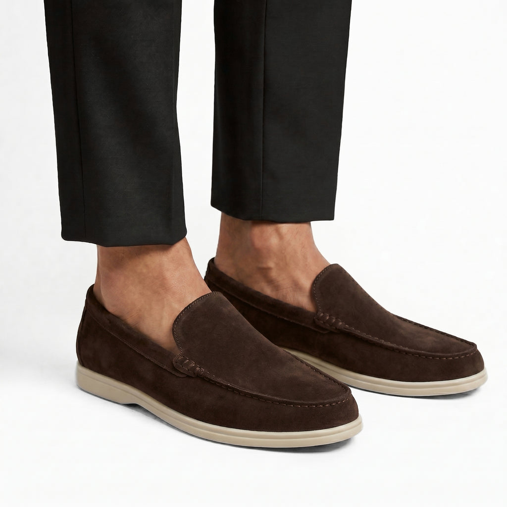 Nico Vento – Mocassin Daim Marron