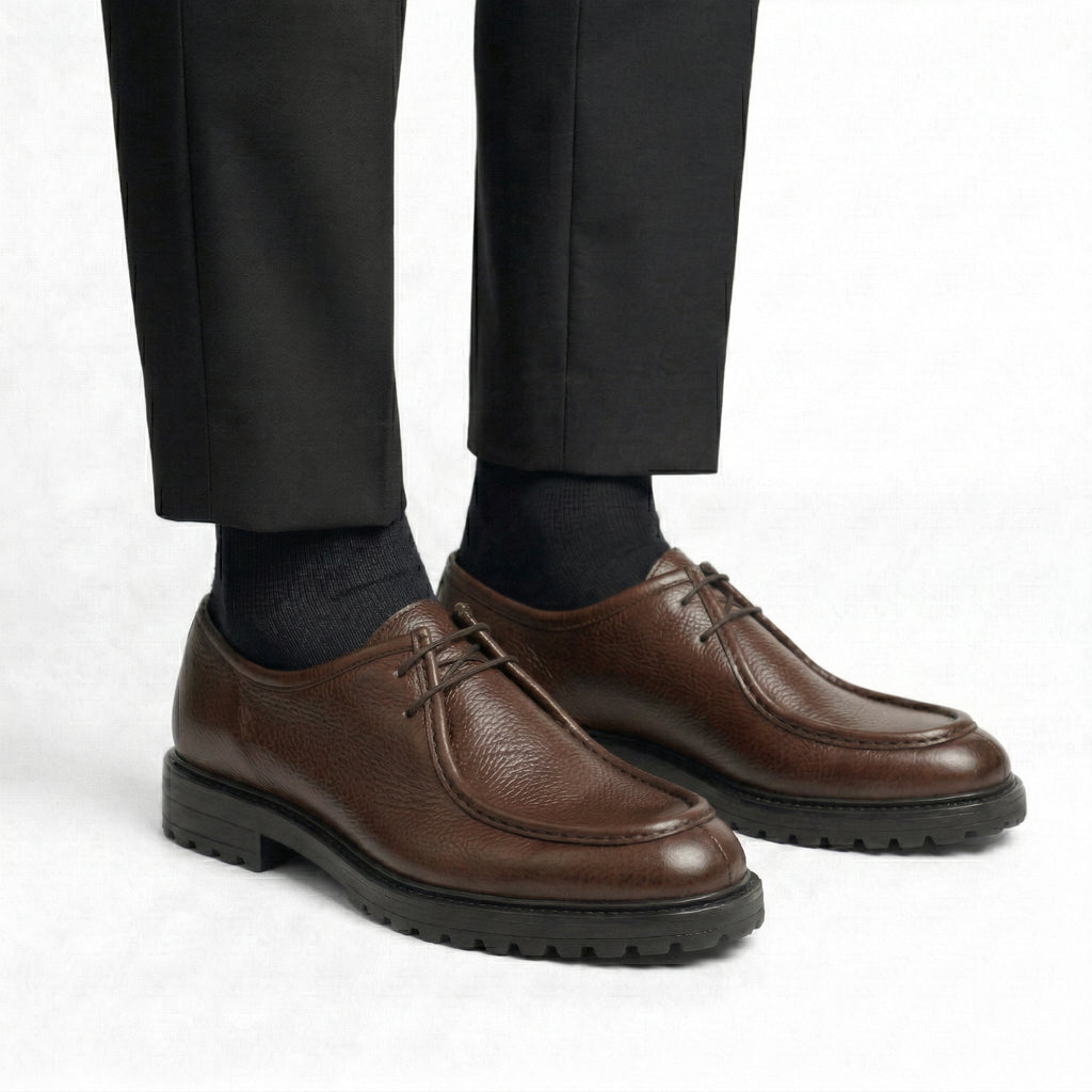 Rafael Dominio – Derby Cuir Grainé Marron