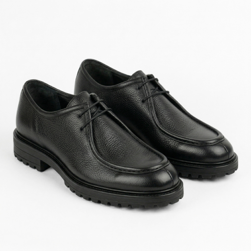 Rafael Dominio – Derby Cuir Grainé Noir