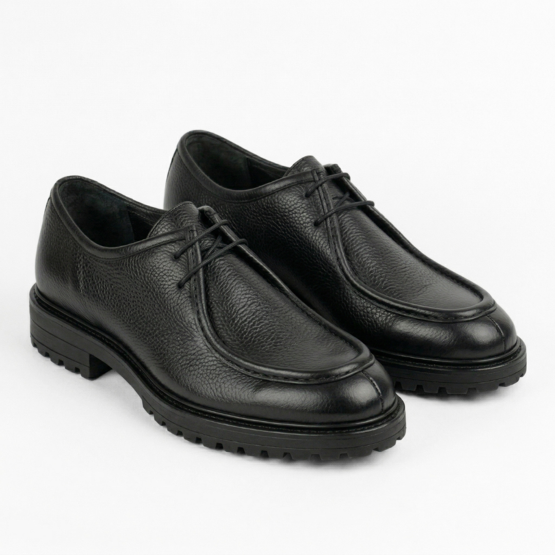 Rafael Dominio – Derby Cuir Grainé Noir