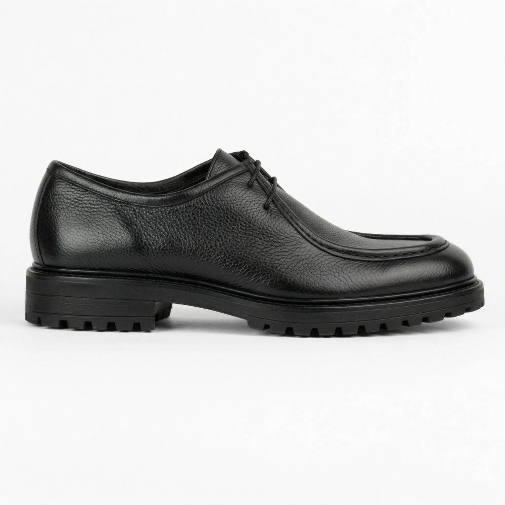 Rafael Dominio – Derby Cuir Grainé Noir